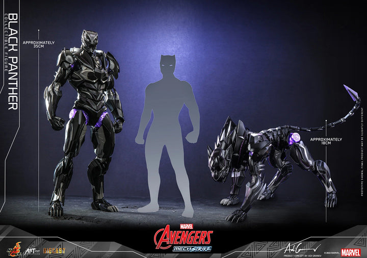 Hot Toys Avengers Mech Strike 1/6th Scale Black Panther Figure