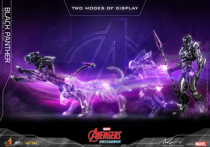 Hot Toys Avengers Mech Strike 1/6th Scale Black Panther Figure