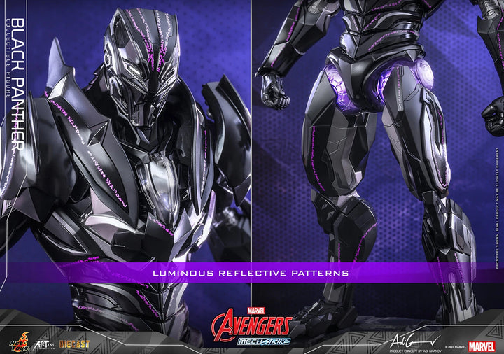 Hot Toys Avengers Mech Strike 1/6th Scale Black Panther Figure