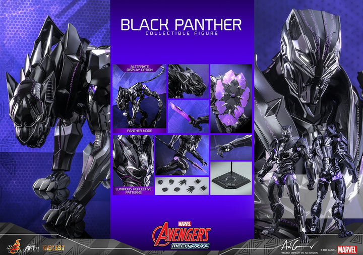 Hot Toys Avengers Mech Strike 1/6th Scale Black Panther Figure