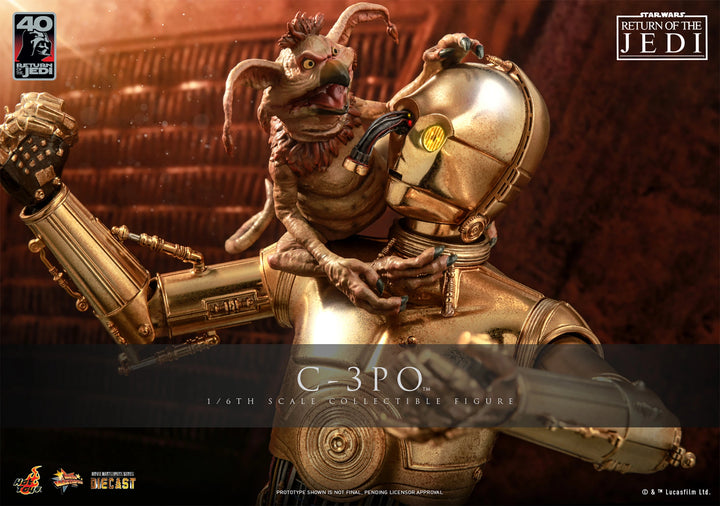 Hot Toys Star Wars Return of the Jedi 40th Anniversary 1/6th Scale C-3PO Figure