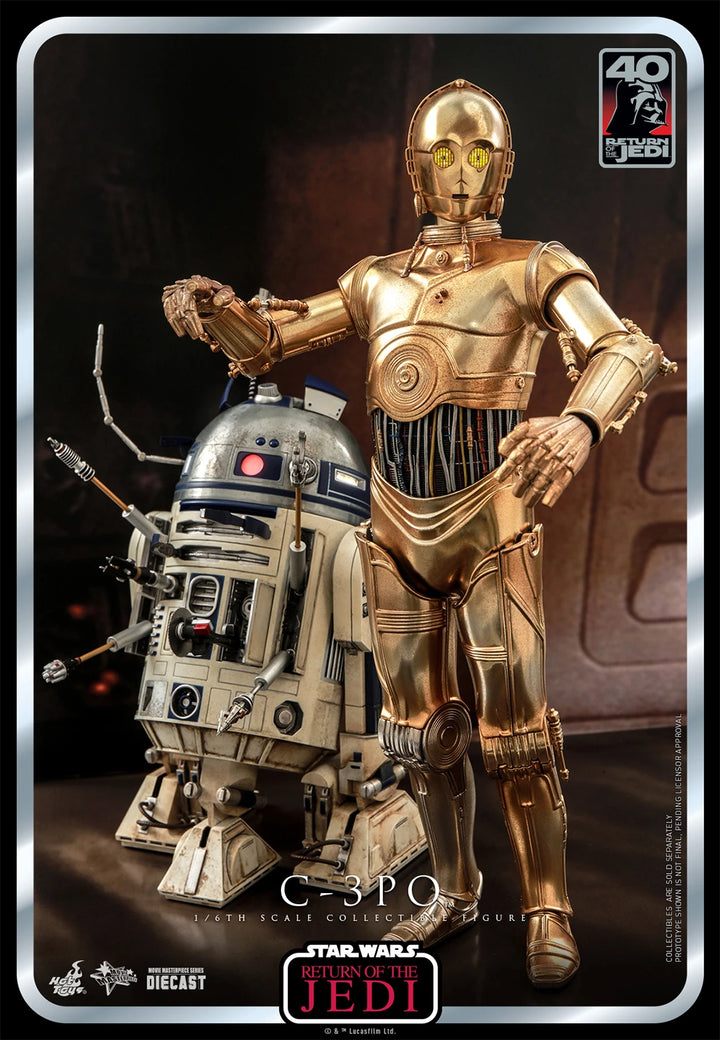 Hot Toys Star Wars Return of the Jedi 40th Anniversary 1/6th Scale C-3PO Figure