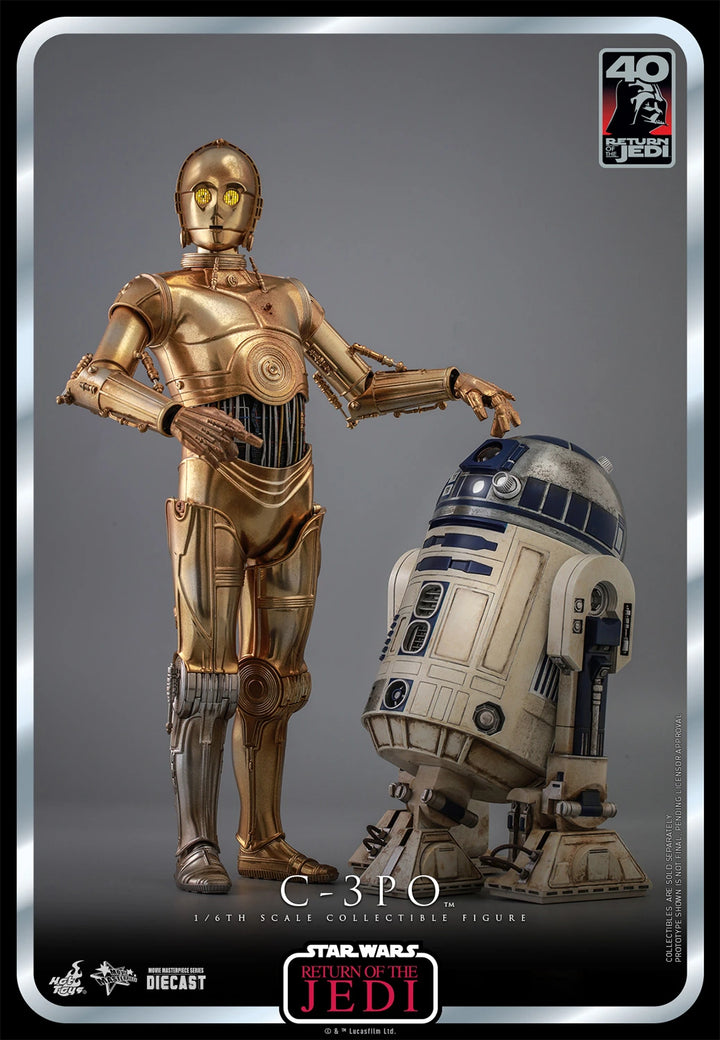 Hot Toys Star Wars Return of the Jedi 40th Anniversary 1/6th Scale C-3PO Figure