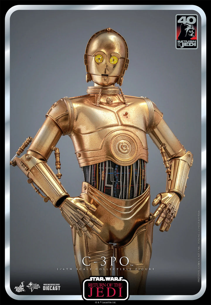 Hot Toys Star Wars Return of the Jedi 40th Anniversary 1/6th Scale C-3PO Figure
