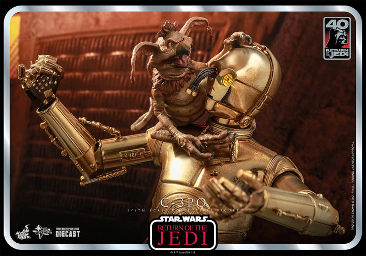 Hot Toys Star Wars Return of the Jedi 40th Anniversary 1/6th Scale C-3PO Figure