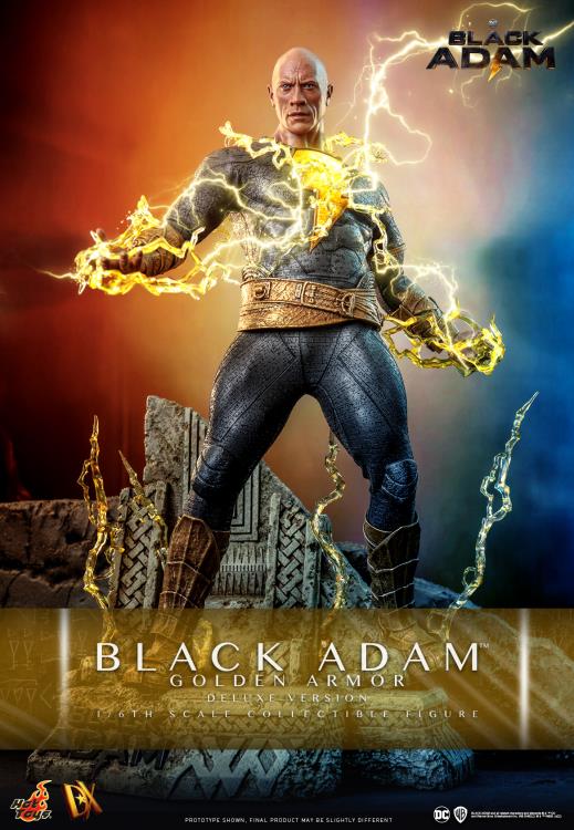 Hot Toys 1/6th Scale Black Adam (Gold Armour) Deluxe Version