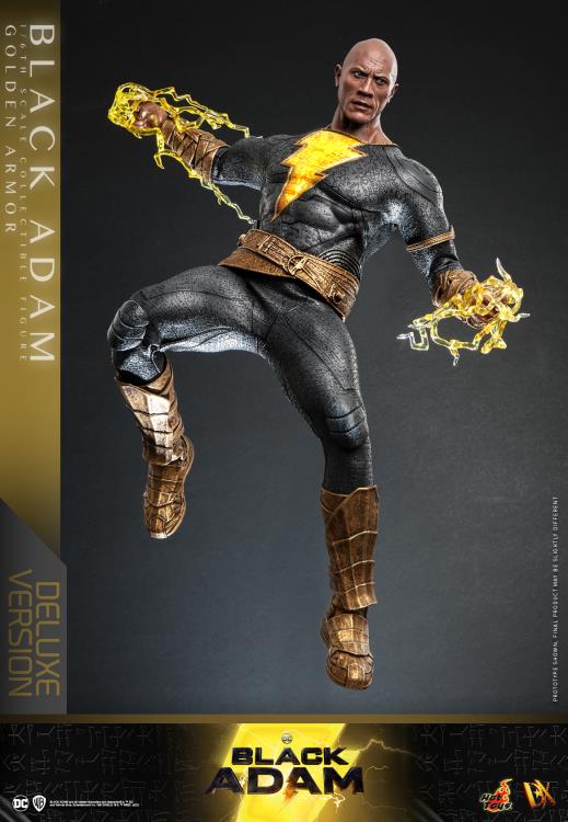 Hot Toys 1/6th Scale Black Adam (Gold Armour) Deluxe Version