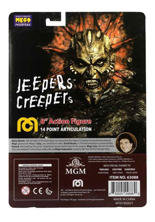 Jeepers Creepers The Creeper (Variant) 8" Mego Action Figure