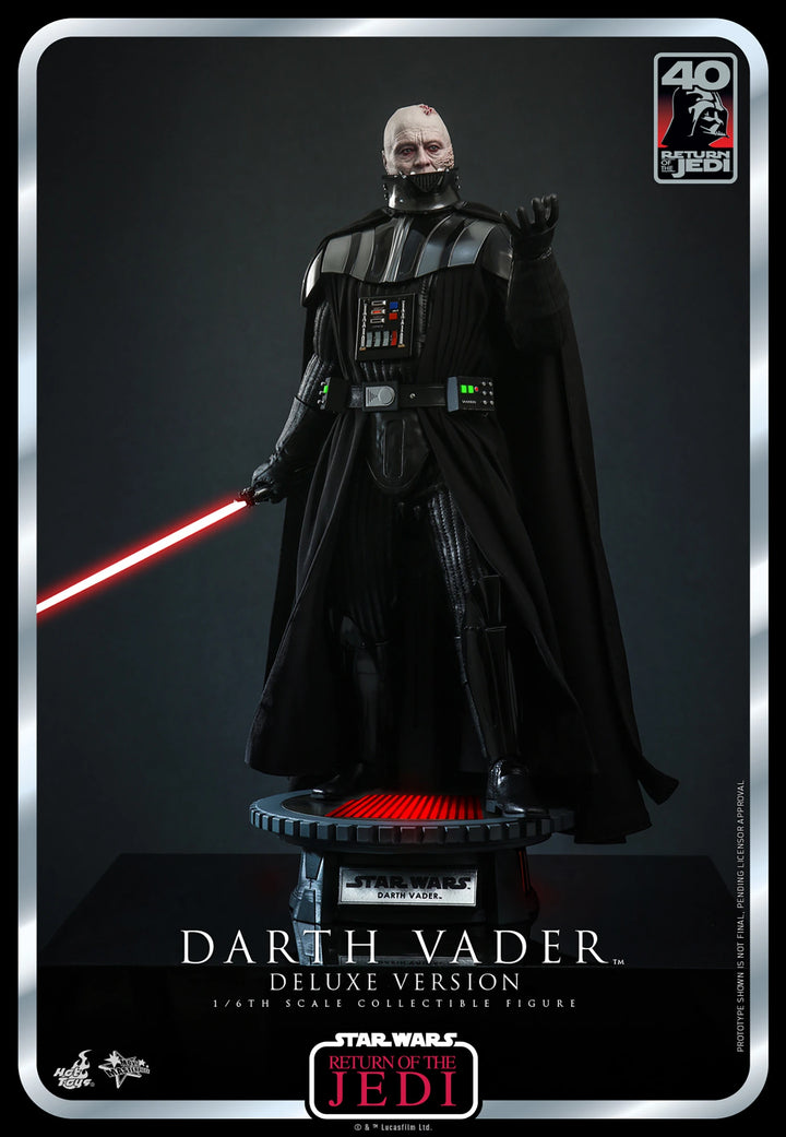 Hot Toys Star Wars Return of the Jedi 40th Anniversary 1/6th Scale Darth Vader Deluxe Figure