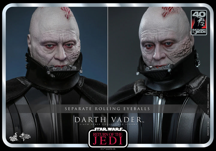 Hot Toys Star Wars Return of the Jedi 40th Anniversary 1/6th Scale Darth Vader Figure