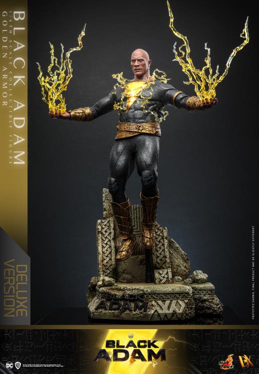 Hot Toys 1/6th Scale Black Adam (Gold Armour) Deluxe Version