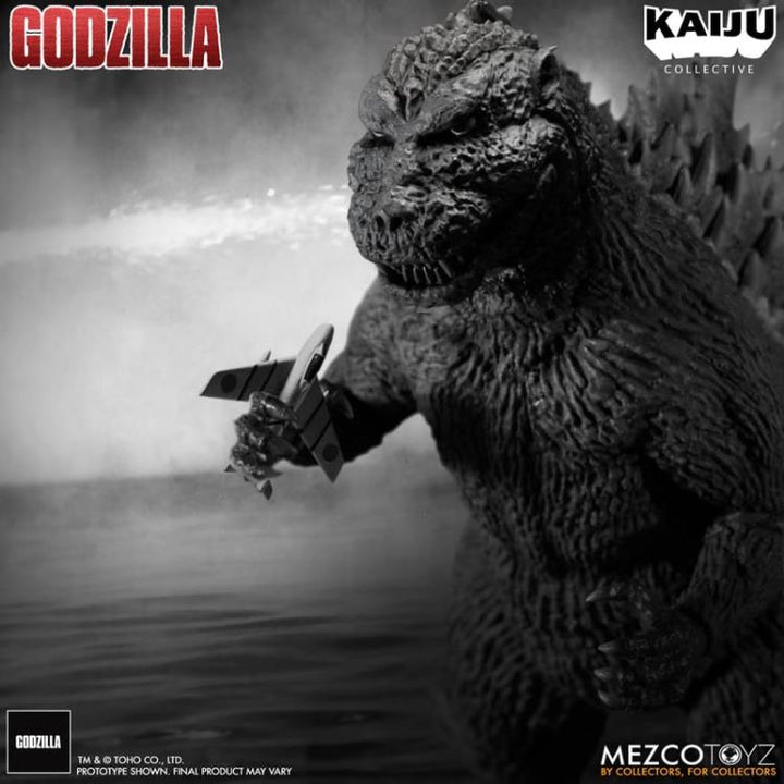 Mezco Godzilla (1954) Kaiju Collective Godzilla (Black & White)