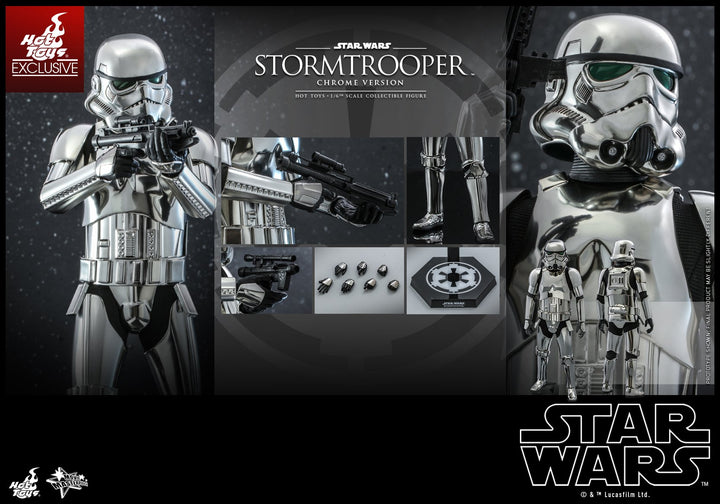 Hot Toys 1:6 Scale Star Wars Stormtrooper - Chrome Edition *Exclusive