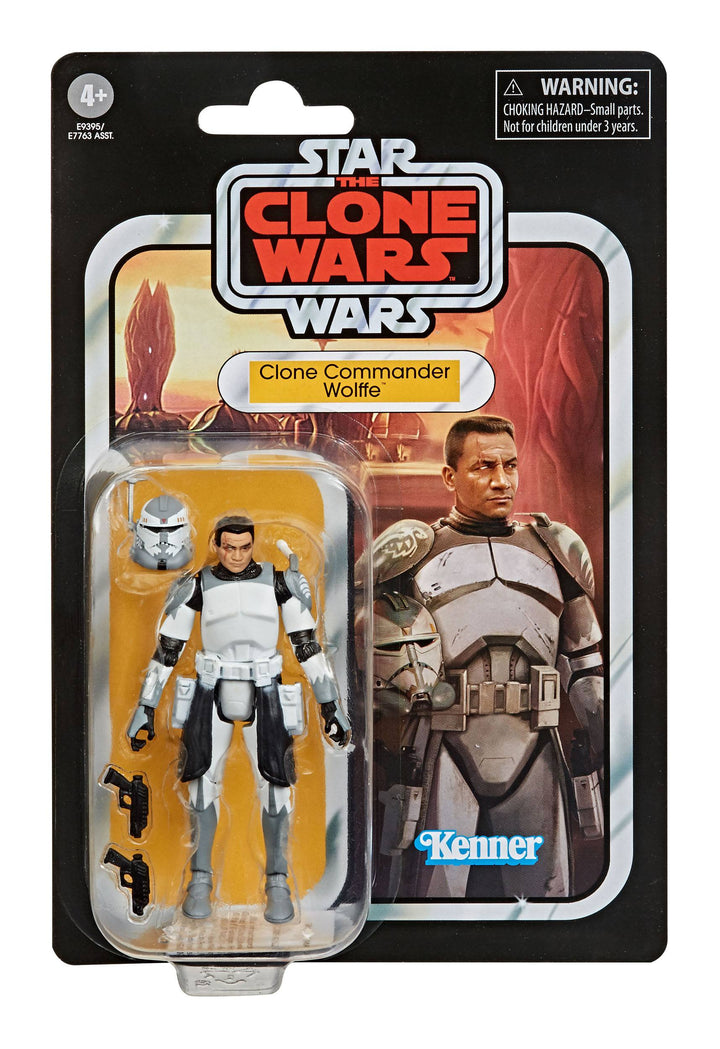 Hasbro Star Wars The Vintage Collection Clone Commander Wolffe Action Figure, Infinity Collectables