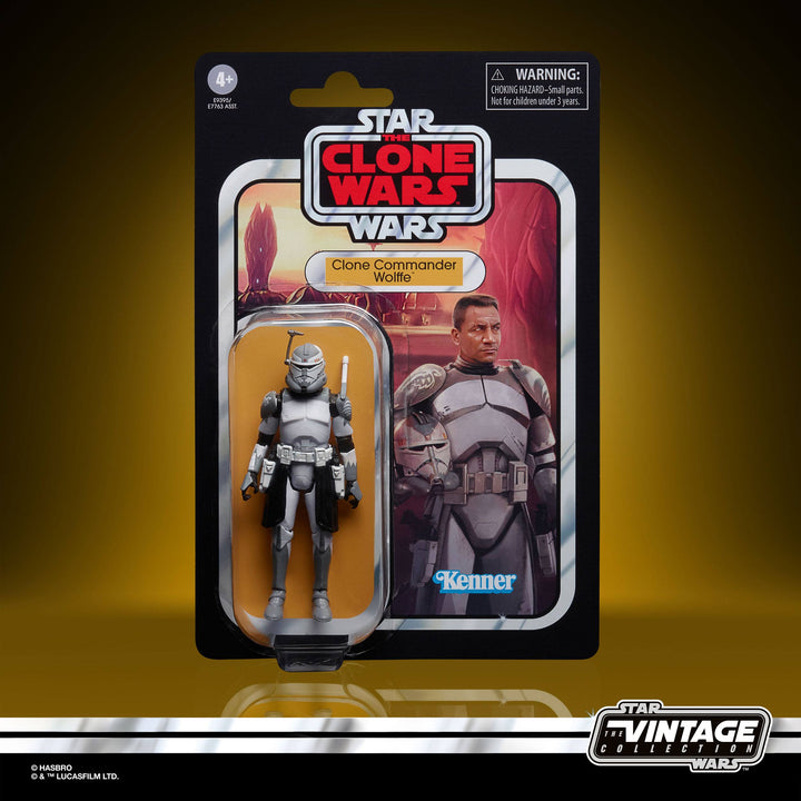 Hasbro Star Wars The Vintage Collection Clone Commander Wolffe Action Figure, Infinity Collectables