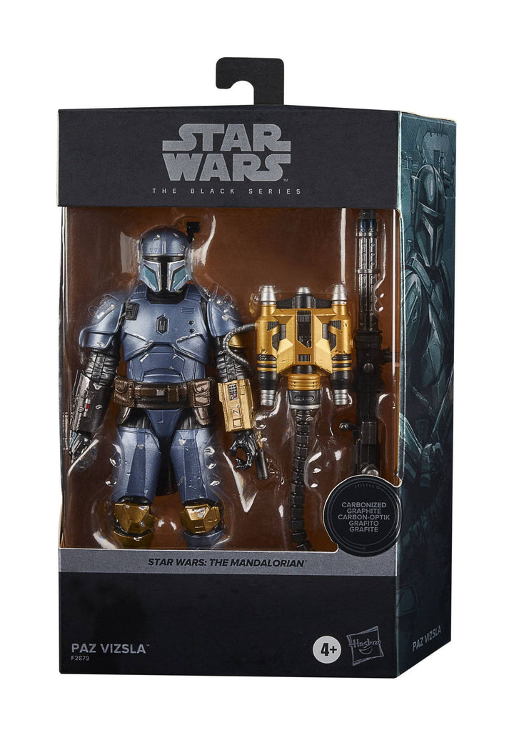 Star Wars The Black Series Carbonized Collection Paz Vizsla 6" Action Figure