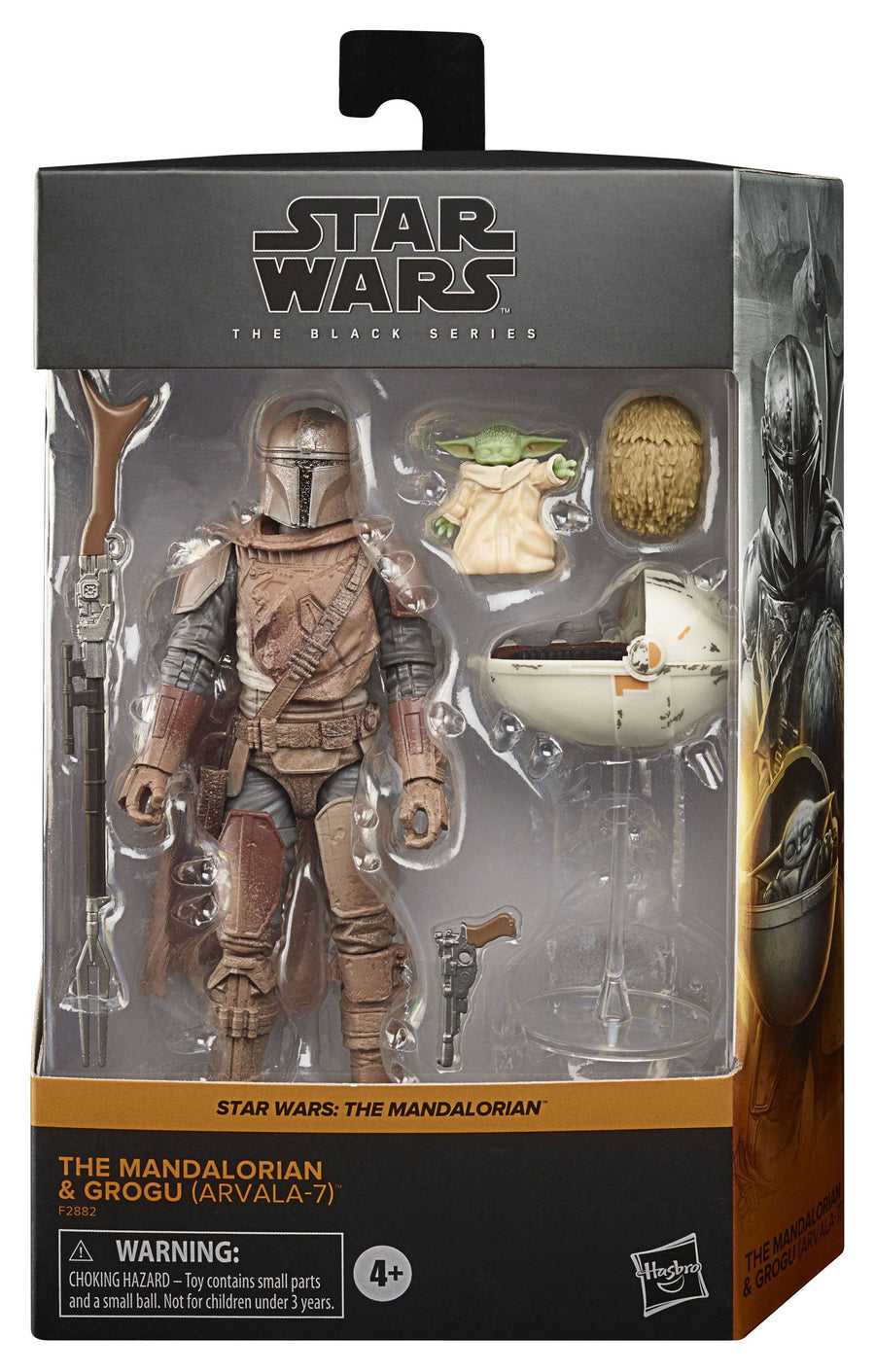 Hasbro Star Wars The Black Series The Mandalorian and Grogu (Arvala-7) Action Figures, Infinity Collectables
