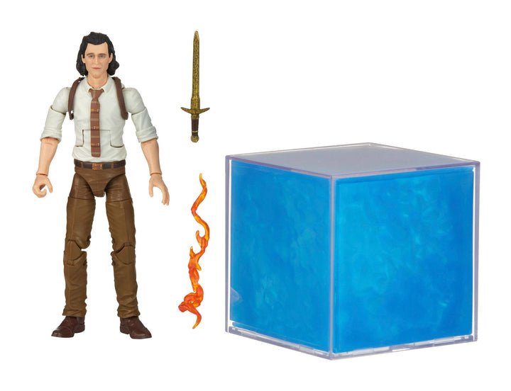 Hasbro Marvel Legends Series Tesseract Electronic Role Play Accessory with Light FX and Loki Figure