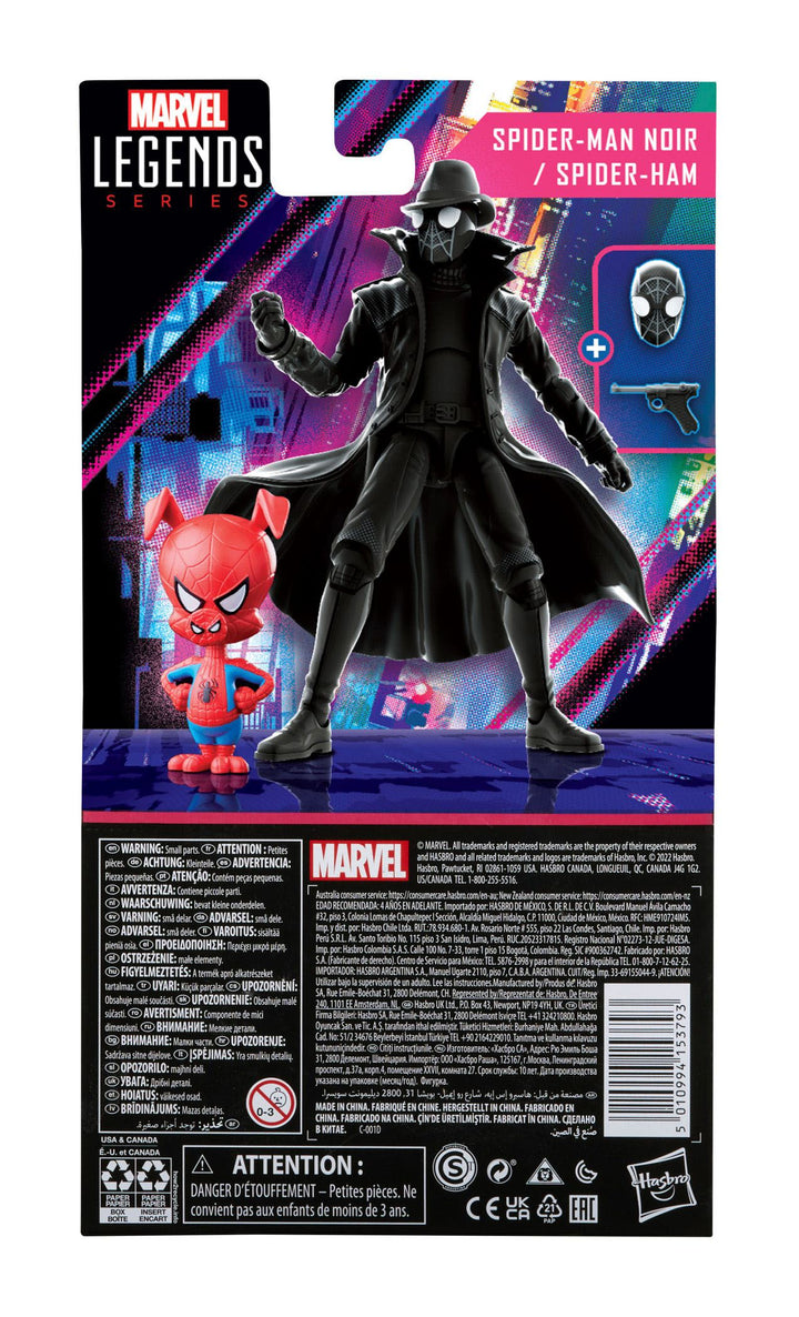 Hasbro Marvel Legends Series 60th Anniversary Spider-Man Noir and Spider-Ham 2-Pack, Infinity Collectables