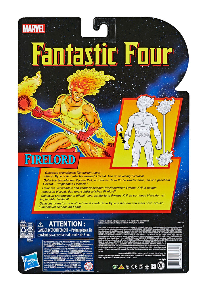 Hasbro Marvel Legends Series Firelord 6 Inch Action Figure, Infinity Collectables