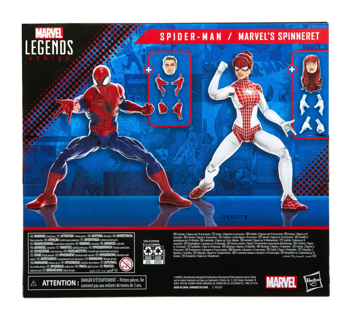 Marvel Legends Series Spider-Man and Marvel’s Spinneret