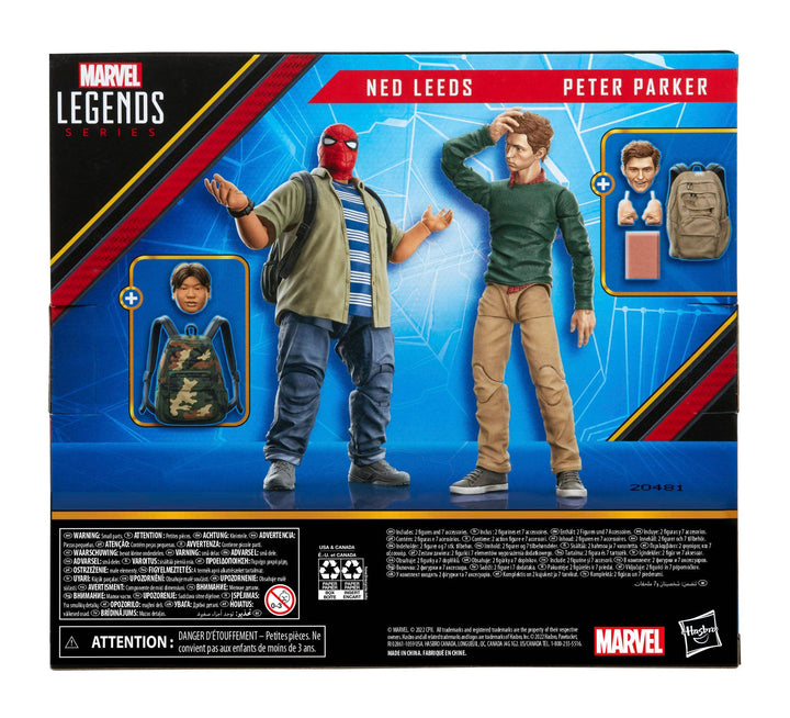 Marvel Legends Series 60th Anniversary Peter Parker and Ned Leeds 2-Pack 6" Action Figures