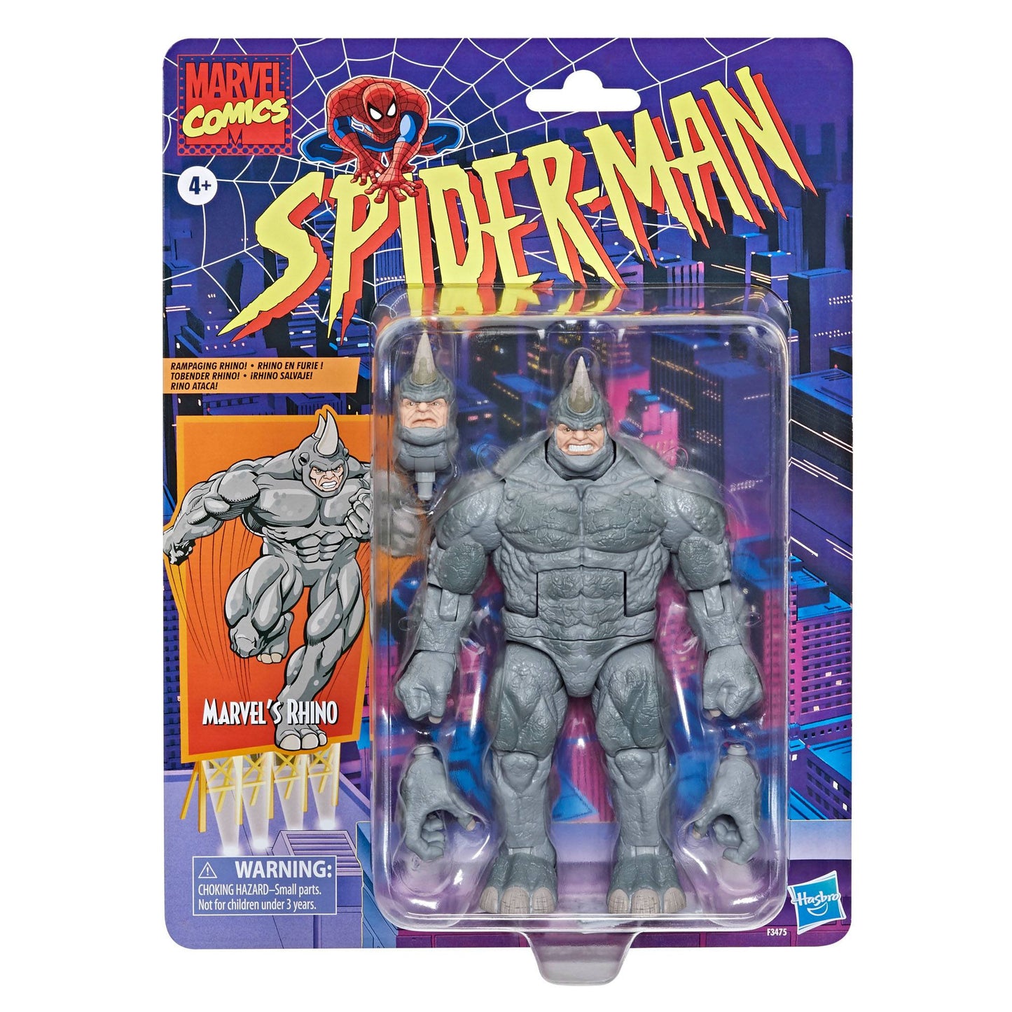 Marvel Legends Spider-Man Retro Collection Deluxe Rhino Action Figure, Infinity Collectables , Uncategorized
