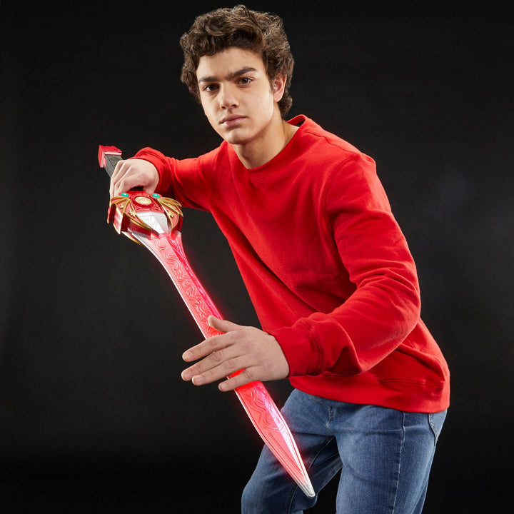 Hasbro Power Rangers Lightning Collection Mighty Morphin Red Ranger Power Sword Premium Roleplay Replica, Infinity Collectables