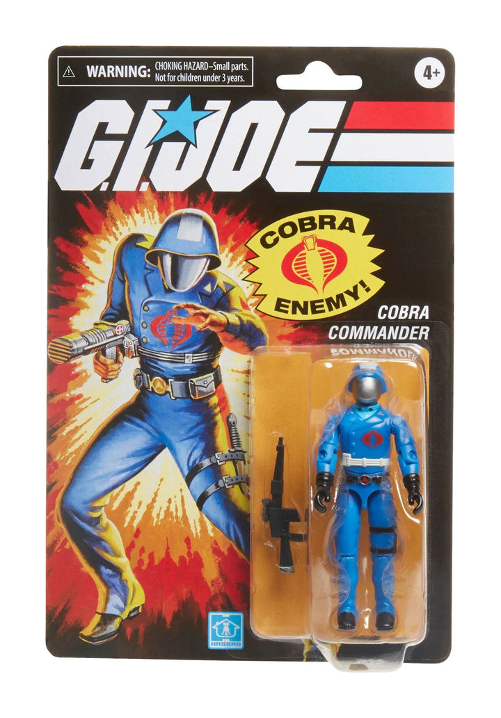 G.I. Joe Retro Collection Duke Vs. Cobra Commander 2 Pack Action Figures Bundle
