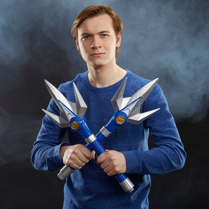 Power Rangers Lightning Collection Mighty Morphin Blue Ranger Power Lance Roleplay Collectible Cosplay, Infinity Collectables