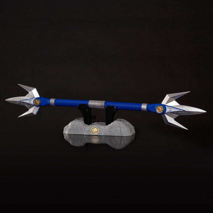 Power Rangers Lightning Collection Mighty Morphin Blue Ranger Power Lance Roleplay Collectible Cosplay, Infinity Collectables