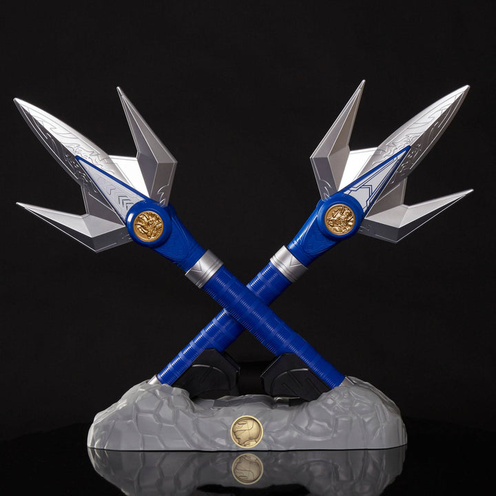 Power Rangers Lightning Collection Mighty Morphin Blue Ranger Power Lance Roleplay Collectible Cosplay, Infinity Collectables