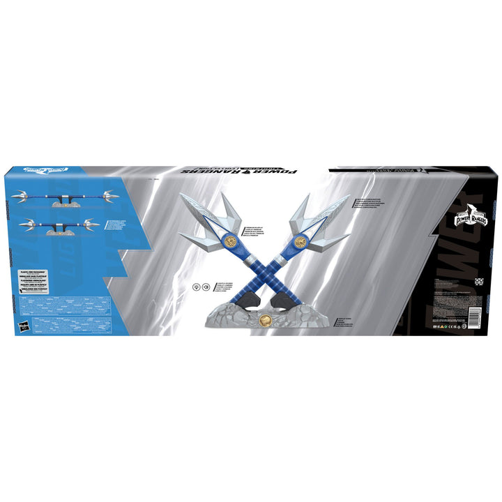 Power Rangers Lightning Collection Mighty Morphin Blue Ranger Power Lance Roleplay Collectible Cosplay, Infinity Collectables