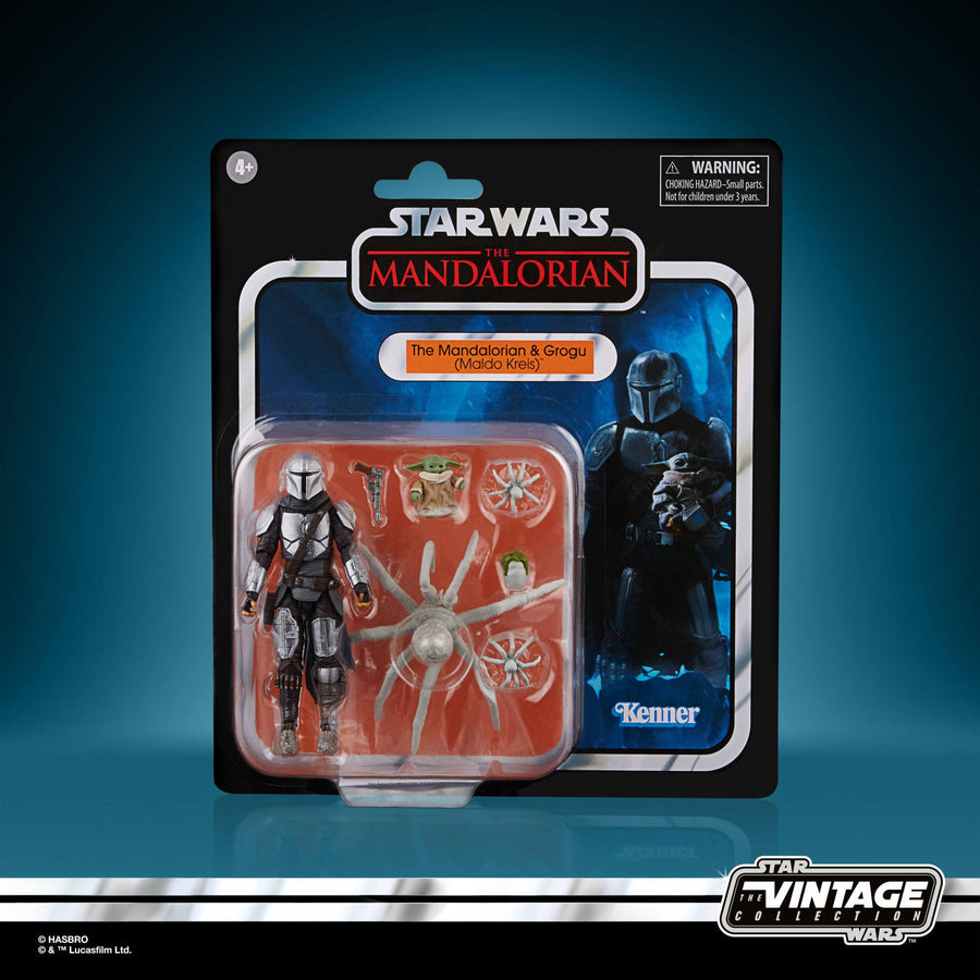 Hasbro Star Wars The Vintage Collection The Mandalorian & Grogu (Maldo Kreis) Action Figure, Infinity Collectables