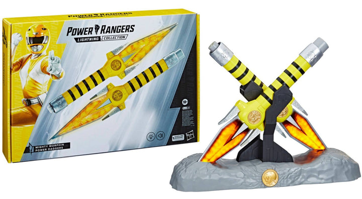 Power Rangers Lightning Collection Mighty Morphin Yellow Ranger Power Daggers *Exclusive