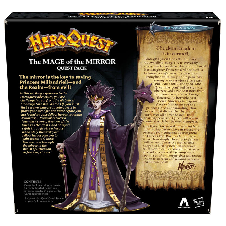 Hasbro Avalon Hill Heroquest The Mage of the Mirror Quest Pack