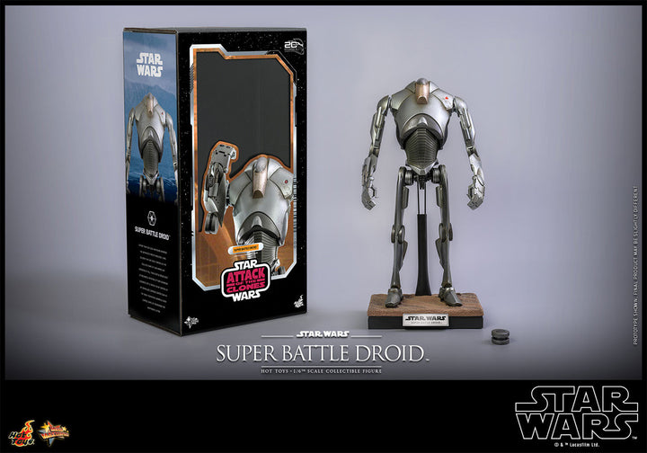 Hot Toys Star Wars Attack Of The Clones 20th Anniversary 1/6 Scale Super Battle Droid