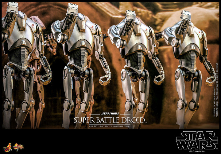 Hot Toys Star Wars Attack Of The Clones 20th Anniversary 1/6 Scale Super Battle Droid