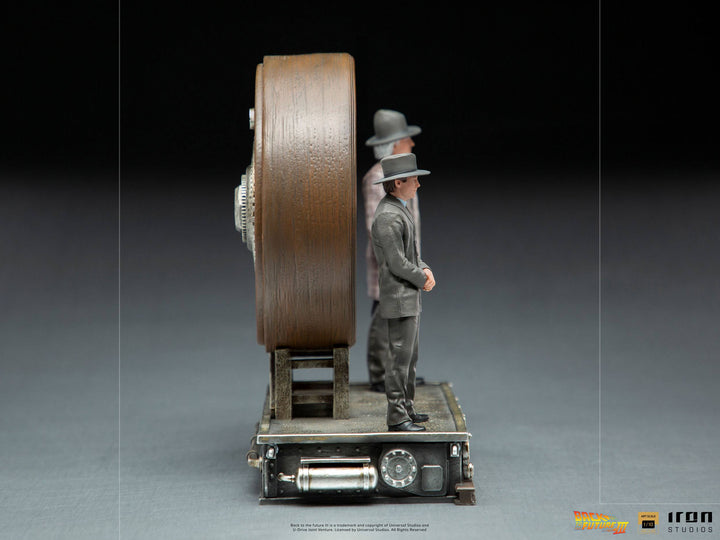 Iron Studios Back to the Future III Deluxe Art Scale Statue 1/10 Marty and Doc at the Clock
