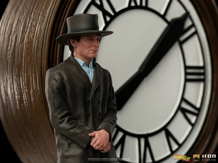 Iron Studios Back to the Future III Deluxe Art Scale Statue 1/10 Marty and Doc at the Clock