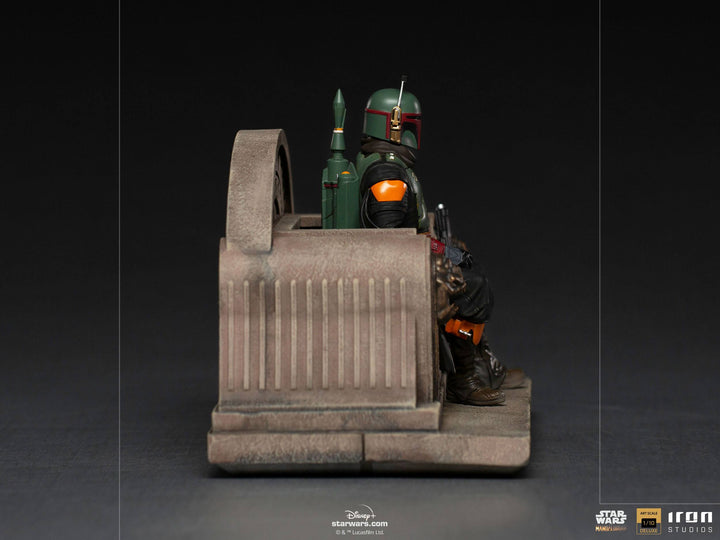Iron Studios Star Wars The Mandalorian 1/10 Deluxe Art Scale Statue Boba Fett on Throne