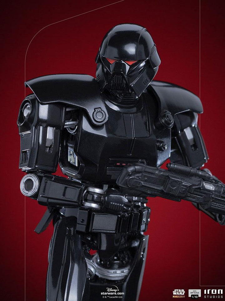 Iron Studios Star Wars The Mandalorian BDS 1/10 Art Scale Statue Dark Trooper