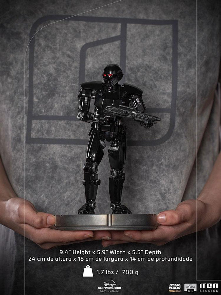 Iron Studios Star Wars The Mandalorian BDS 1/10 Art Scale Statue Dark Trooper