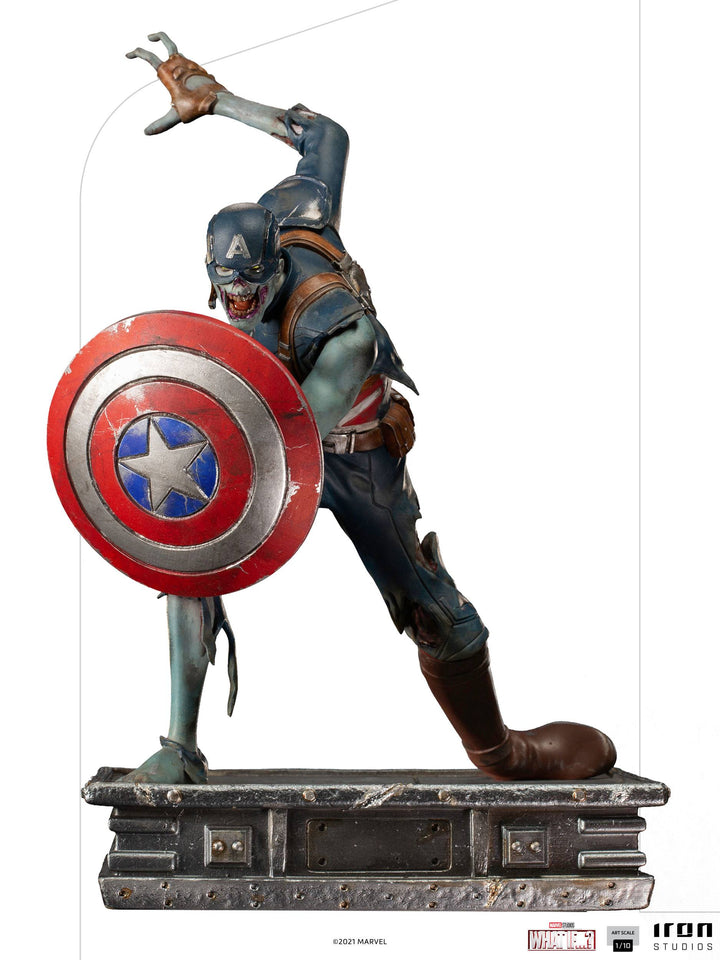 Iron Studios Marvel What If...? Zombie Captain America 1/10 Art Scale Statue