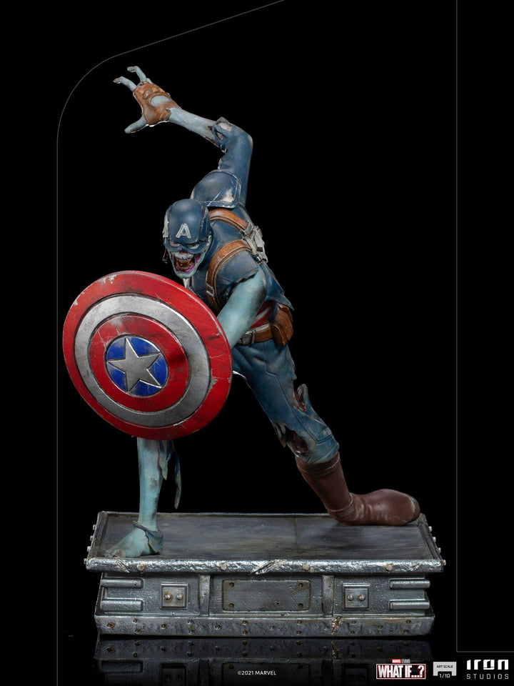 Iron Studios Marvel What If...? Zombie Captain America 1/10 Art Scale Statue