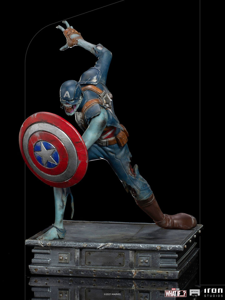 Iron Studios Marvel What If...? Zombie Captain America 1/10 Art Scale Statue