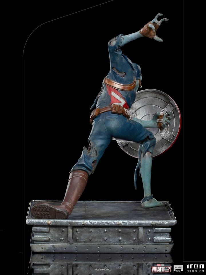 Iron Studios Marvel What If...? Zombie Captain America 1/10 Art Scale Statue