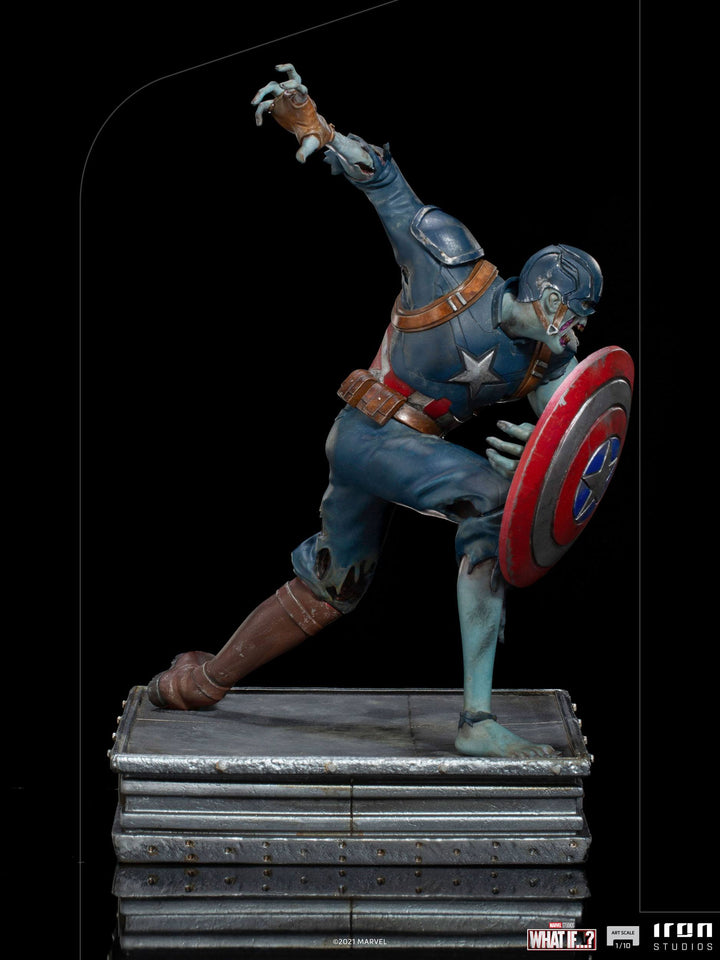 Iron Studios Marvel What If...? Zombie Captain America 1/10 Art Scale Statue