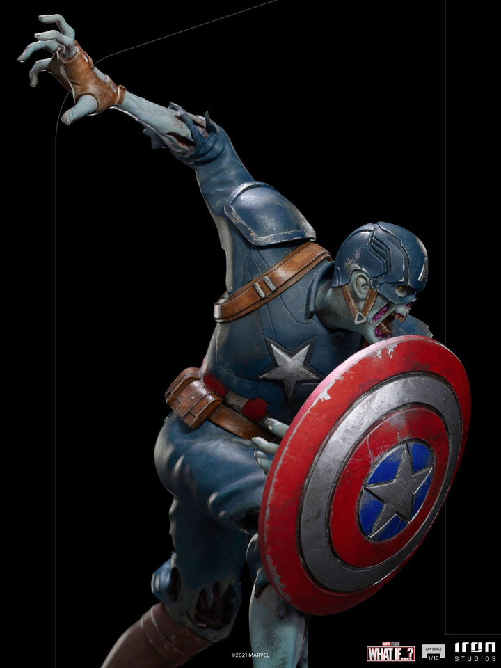 Iron Studios Marvel What If...? Zombie Captain America 1/10 Art Scale Statue