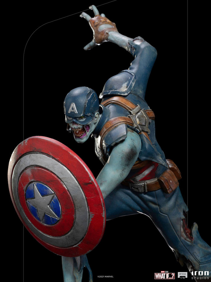 Iron Studios Marvel What If...? Zombie Captain America 1/10 Art Scale Statue